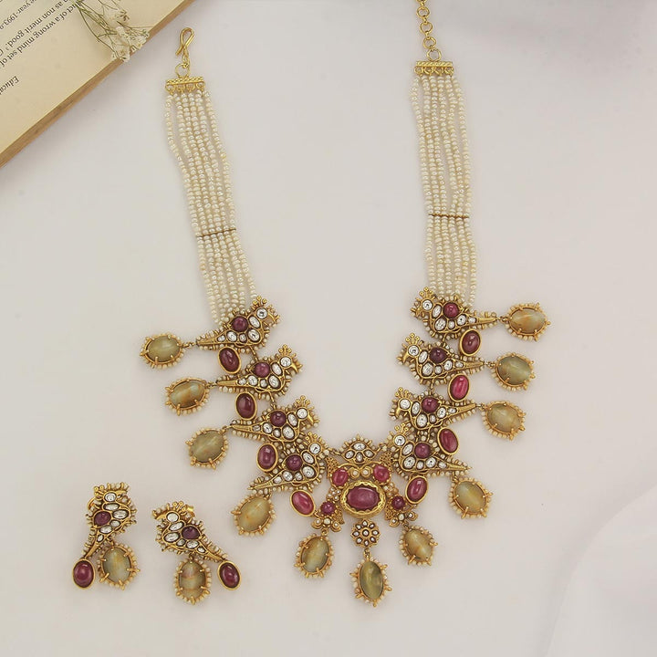 Aryahi Boho Long Necklace Set