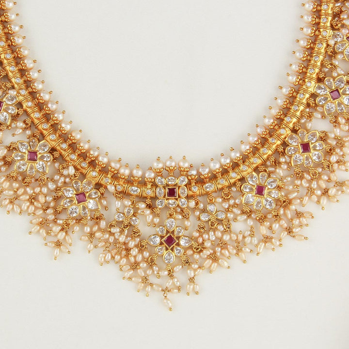 Arunika Guttapusalu Long Necklace Set