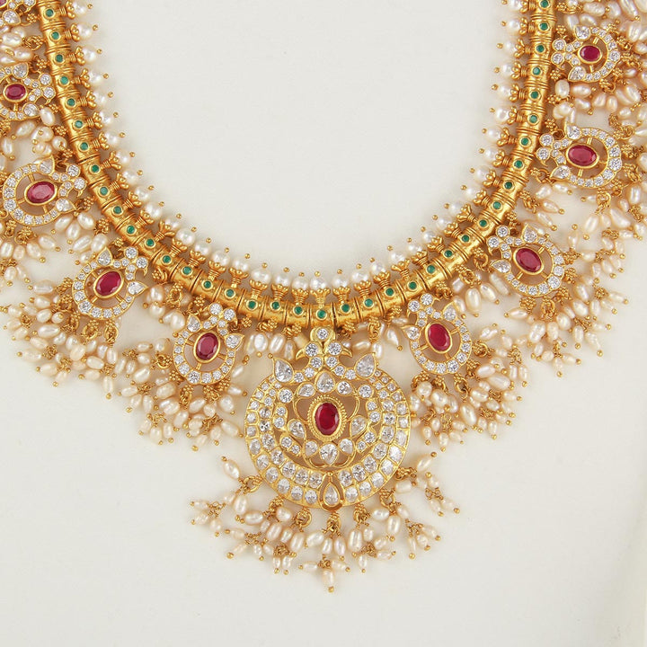 Vithruka Guttapusalu Long Necklace Set