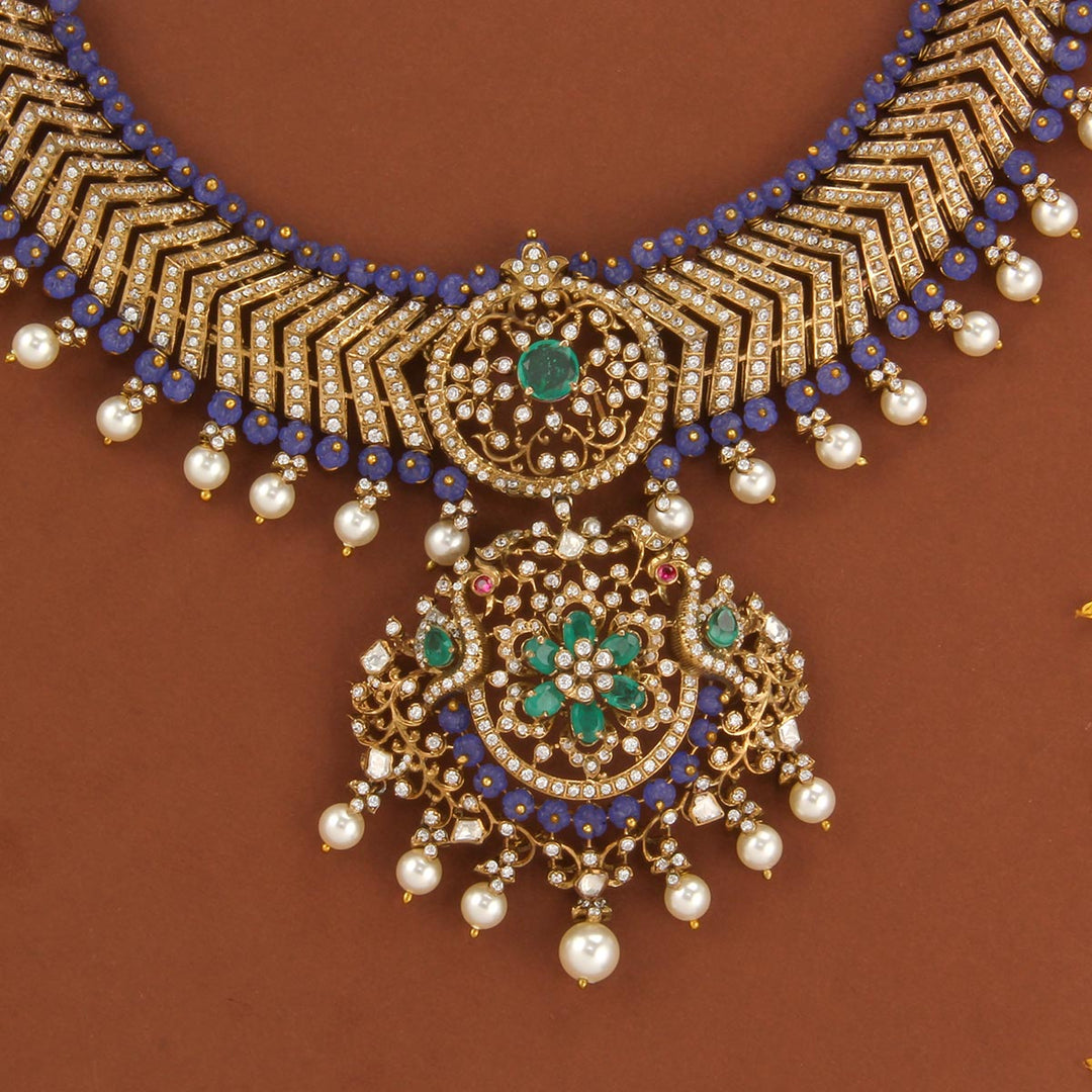 Shivikha Victorian Short Necklace Set