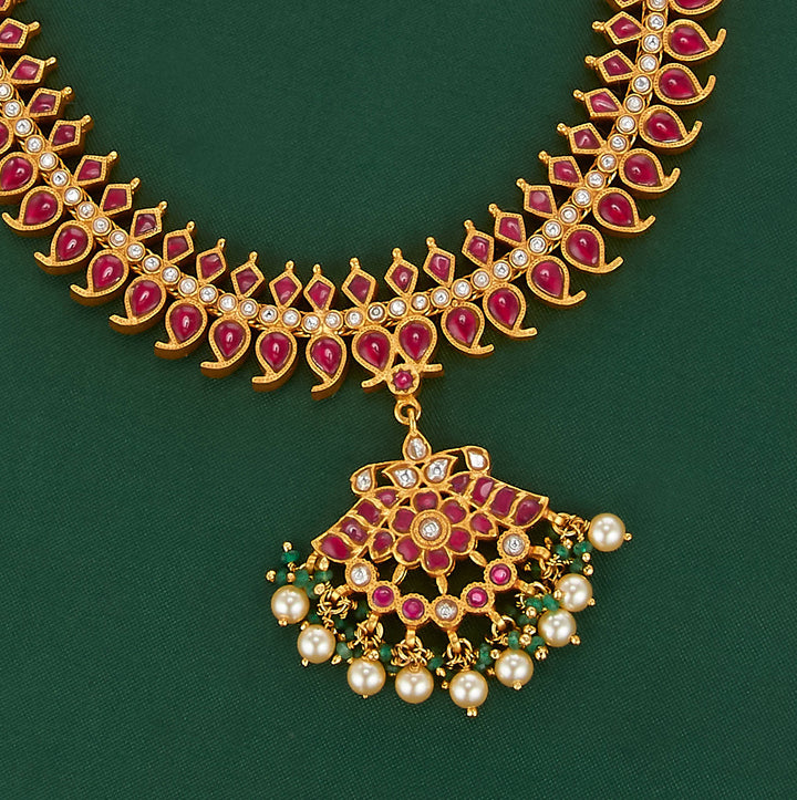Traditional Reversible Kundan Short Necklace