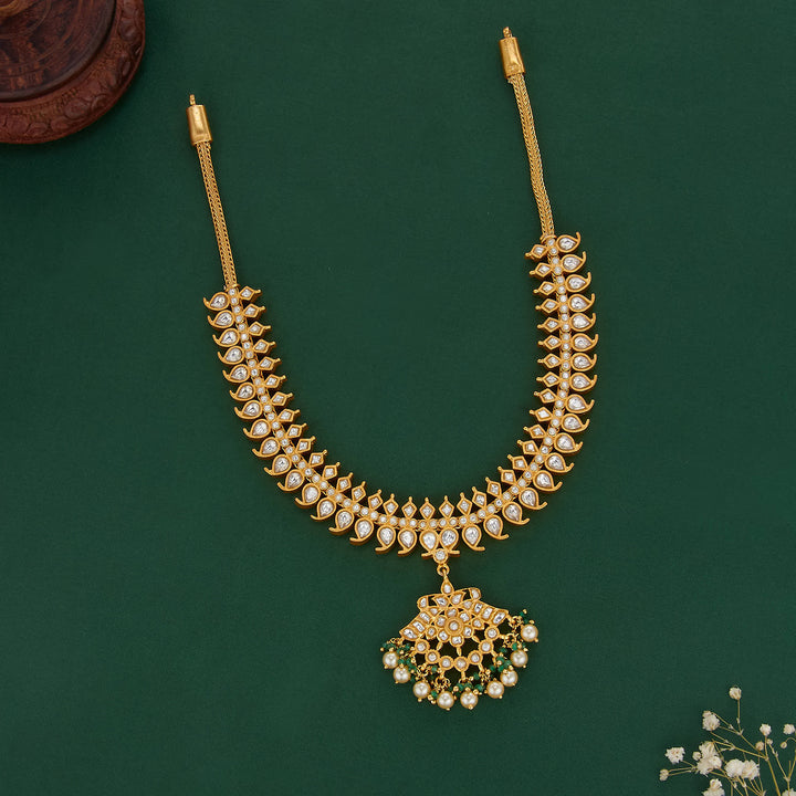 Traditional Reversible Kundan Short Necklace