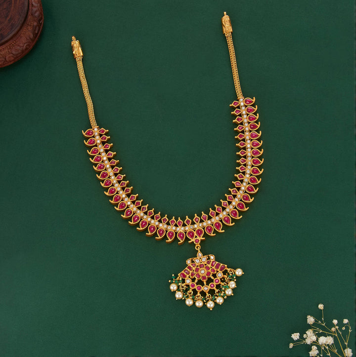 Traditional Reversible Kundan Short Necklace