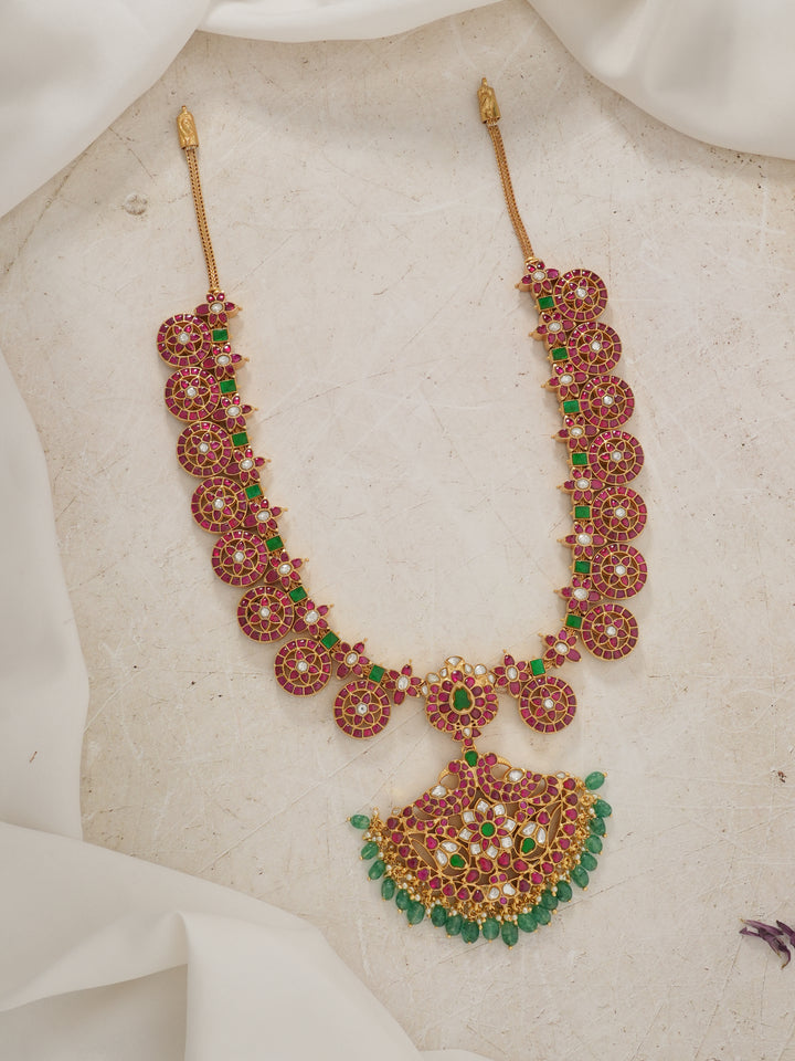 Stunning Reversible Kundan Long Necklace
