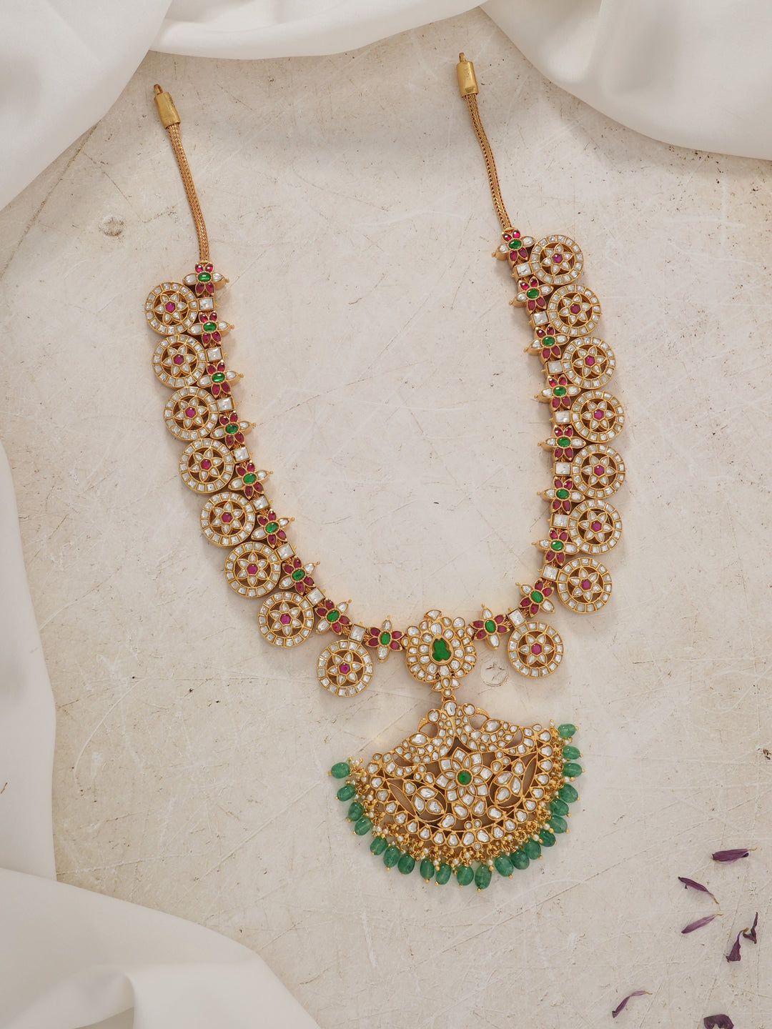 Stunning Reversible Kundan Long Necklace