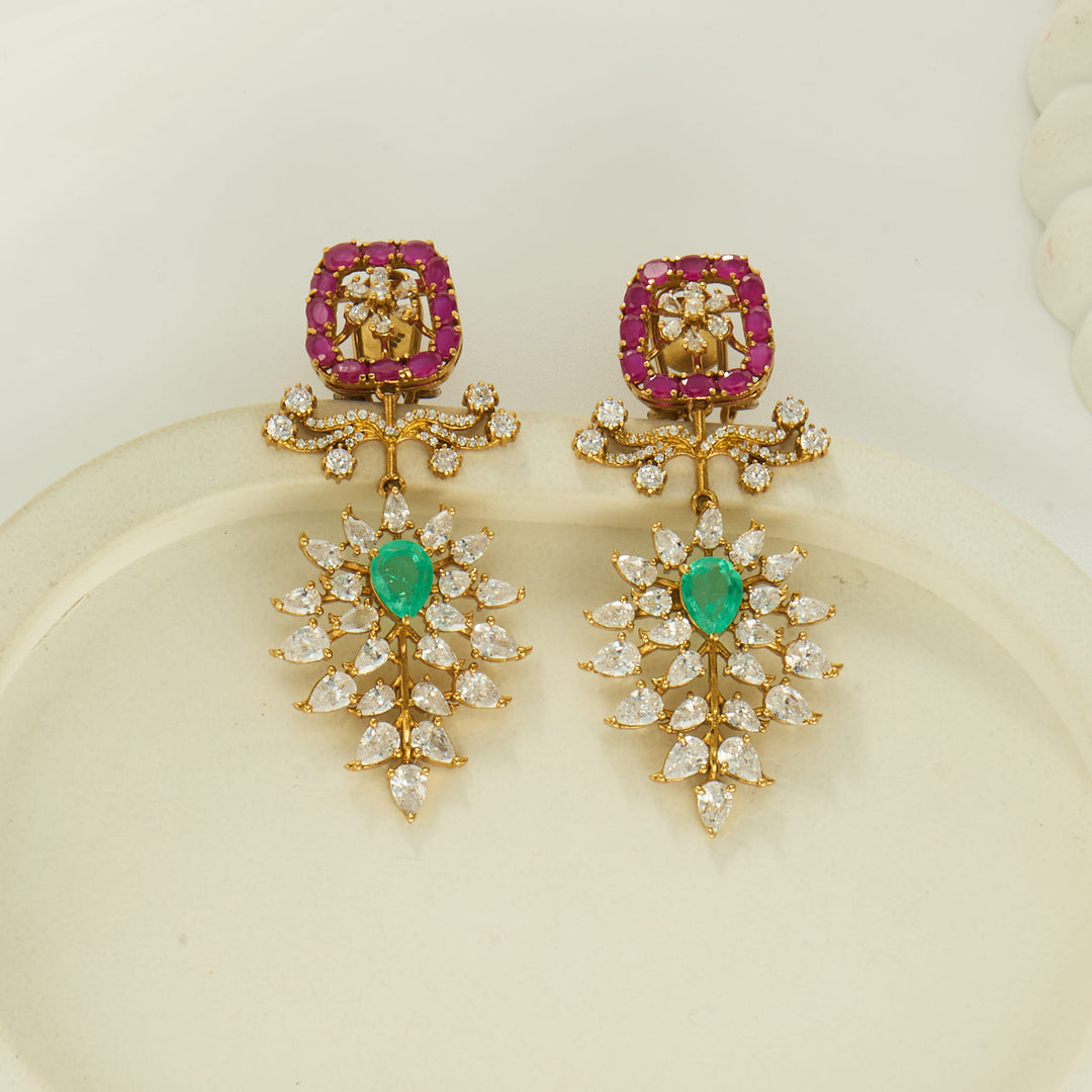 Verzisaa Moissanite Short Necklace Set