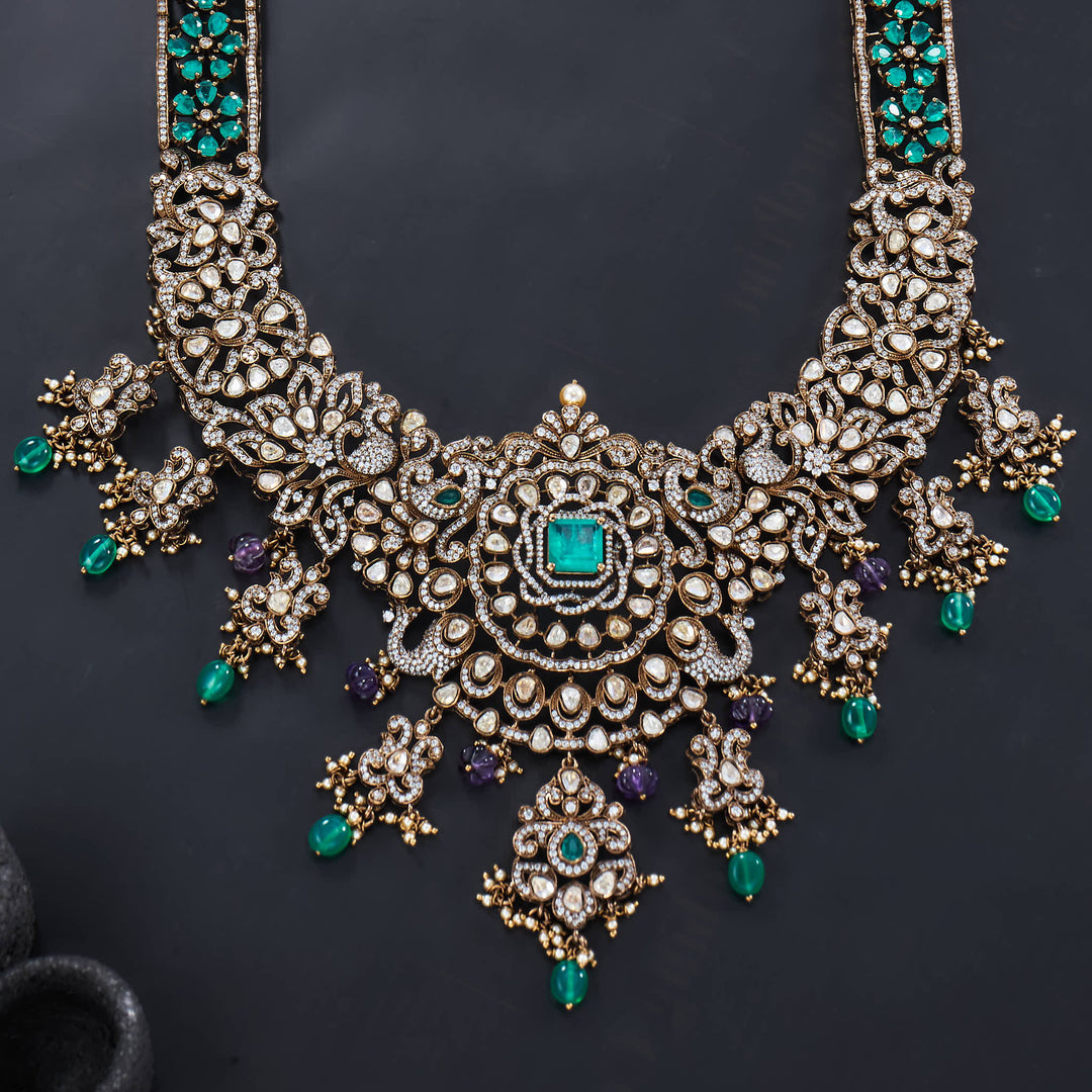 Trendy Victorian Long Necklace Set