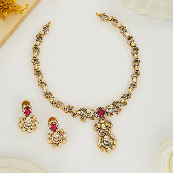 Swathika Short Necklace Set
