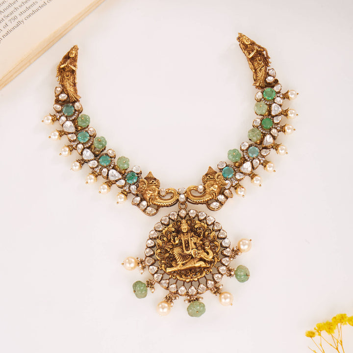 Traditional Deep Nagas Short Necklace
