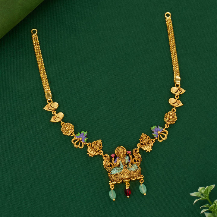 Beautiful Lakshmi 3D Spl Short Necklace