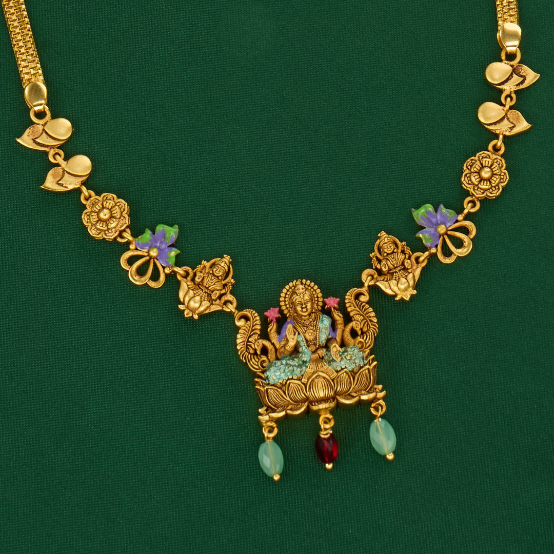 Beautiful Lakshmi 3D Spl Short Necklace