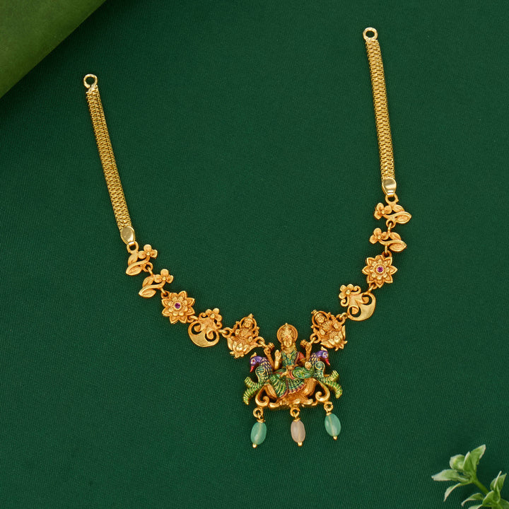 Gorgeous Lakshmi 3D Spl Short Necklace