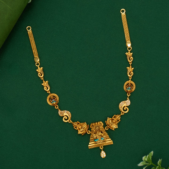 Vinayagar 3D Spl Short Necklace