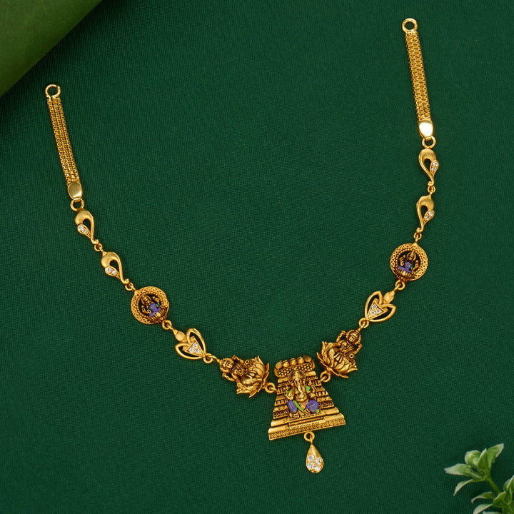 Vinayagar 3D Spl Short Necklace