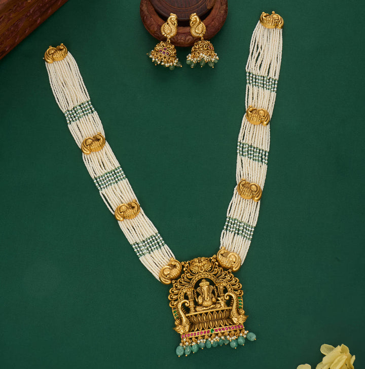 Vinayagar Nagas Long Necklace Set