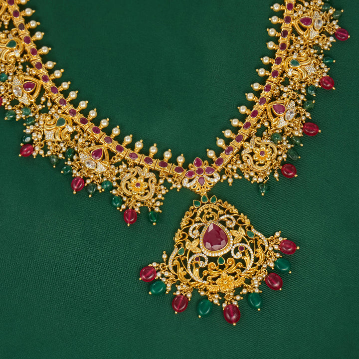 Lithisha Pakshi Long Necklace