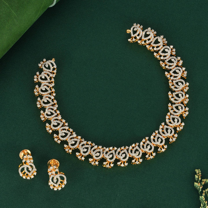 Sparkling Short Necklace Set