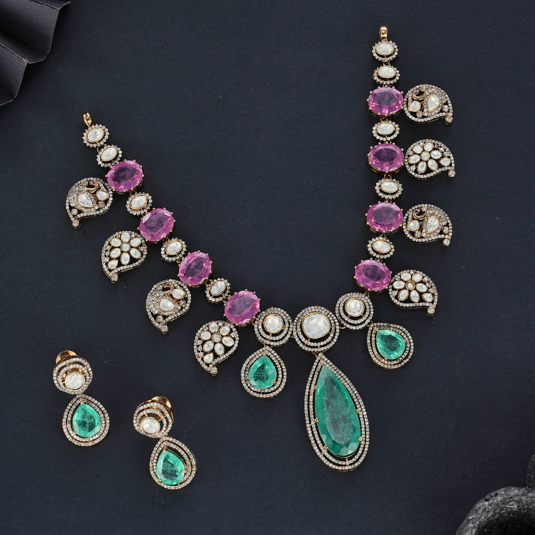Sharvani Short Necklace Set ₹ 96,945