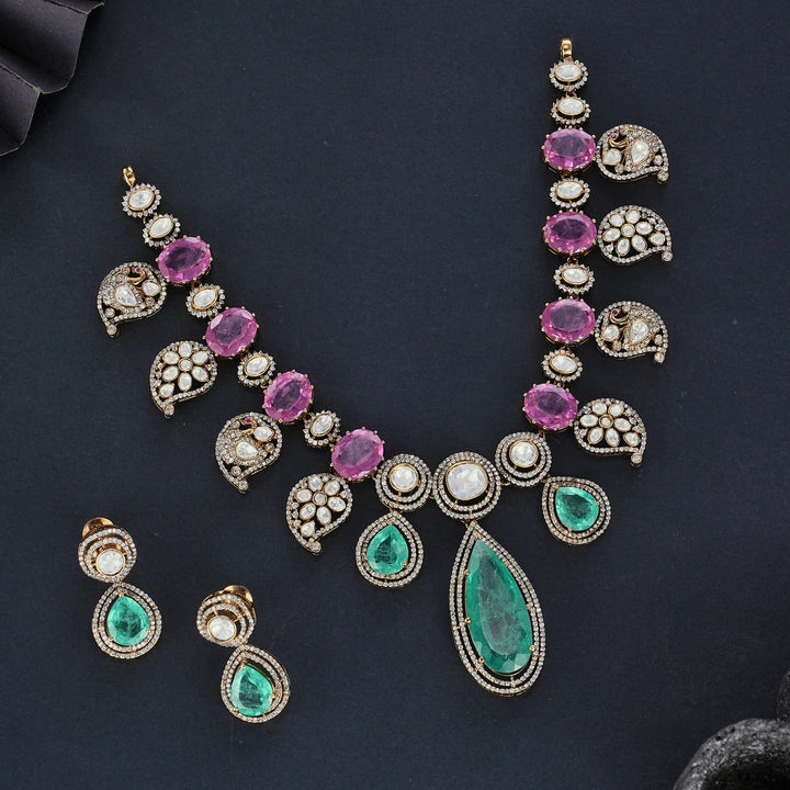 Sharvani Short Necklace Set