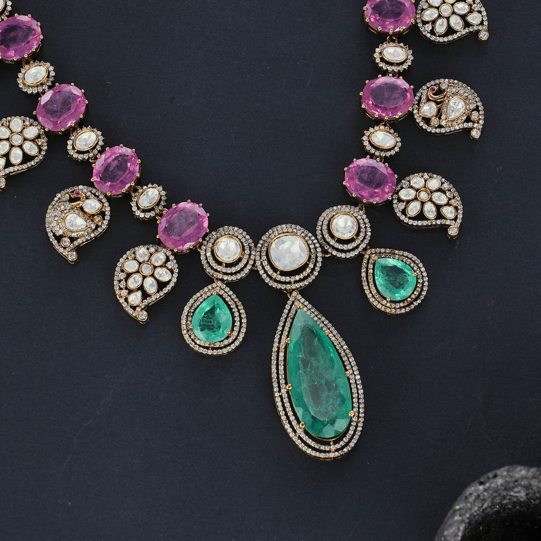 Sharvani Short Necklace Set