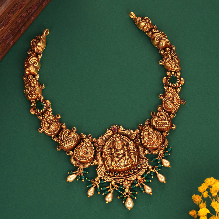 Traditional Lakshmi Nagas Short Necklace