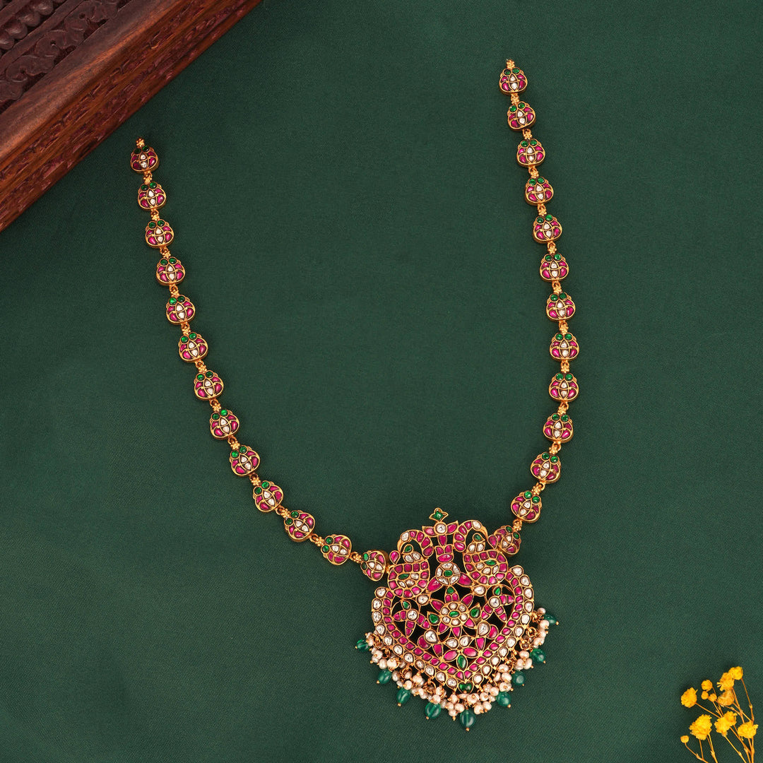 Fivika Kundan Long Necklace