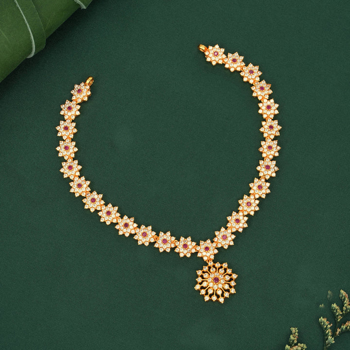 Zaanvika Stone Short Necklace