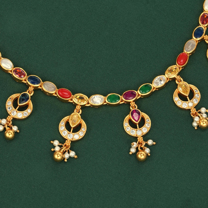 Beautiful Stone Short Necklace