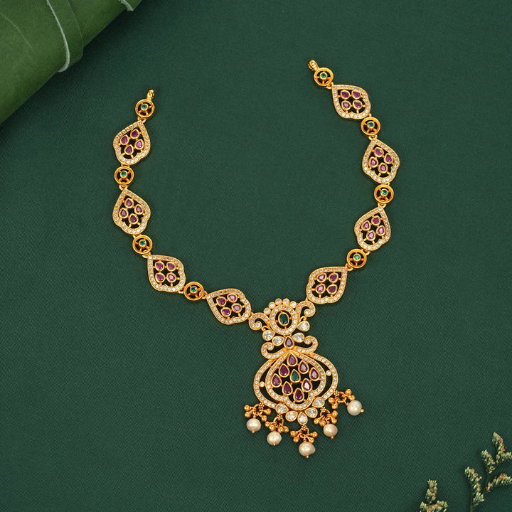 Zaanvika Stone Short Necklace