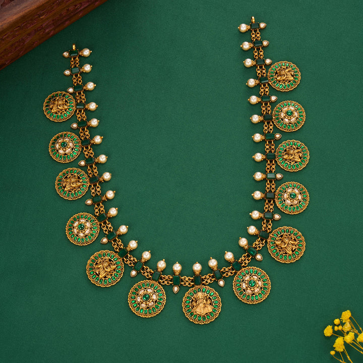 Attractive Kundan Long Necklace