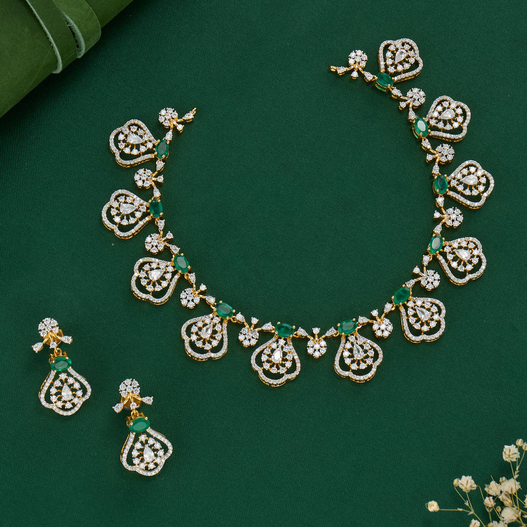 Ishmira Short Necklace Set - AMS-102-15735