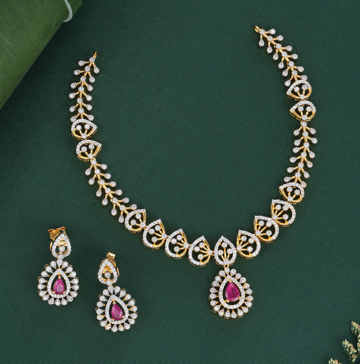 Sparkling Short Necklace Set