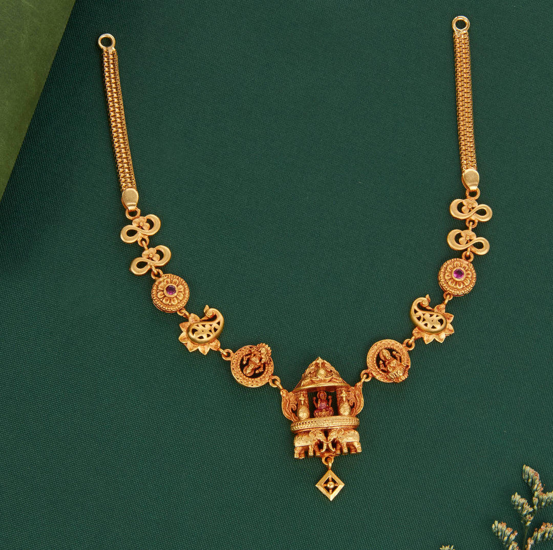 Temple Lakshmi 3D Spl Short Necklace