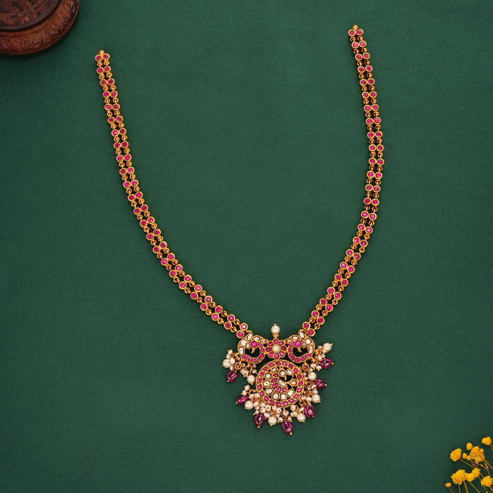 Lekshya Kundan Long Necklace