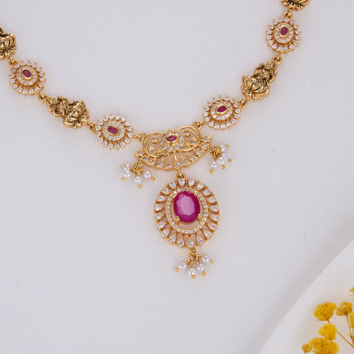 Akshara Nagas Short Necklace Set