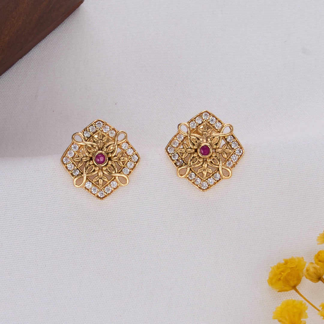 Unique Meenakshi Nagas Short Necklace Set