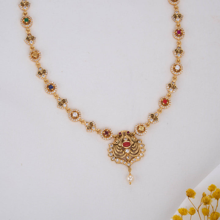 Attarctive Divine Nagas Short Necklace Set
