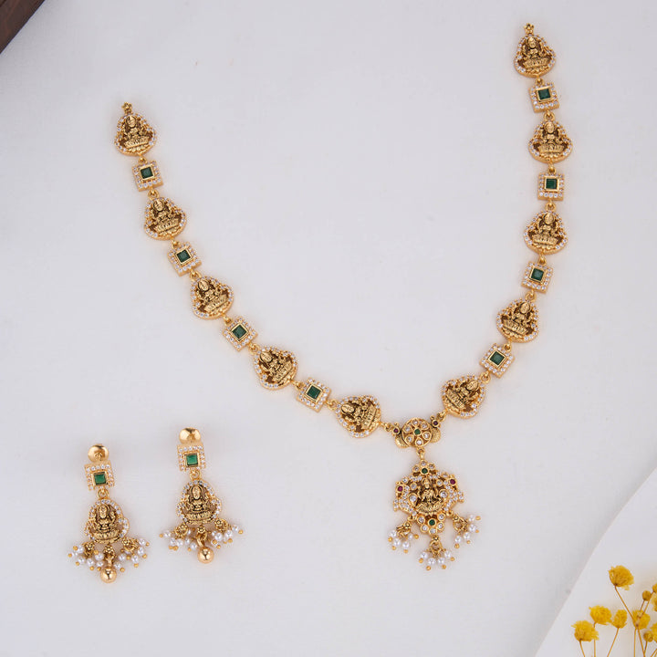 Lithikaa Nagas Short Necklace Set