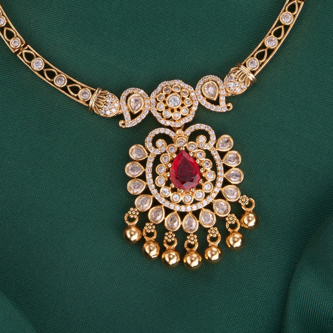 Sparkling Short Necklace Set