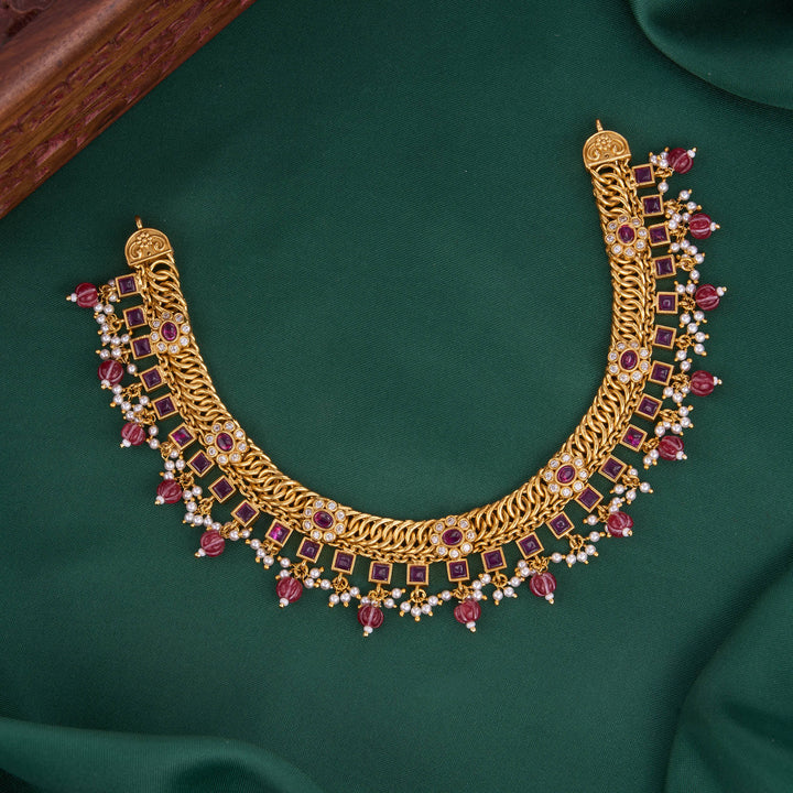 Stunning Stone Short  Necklace