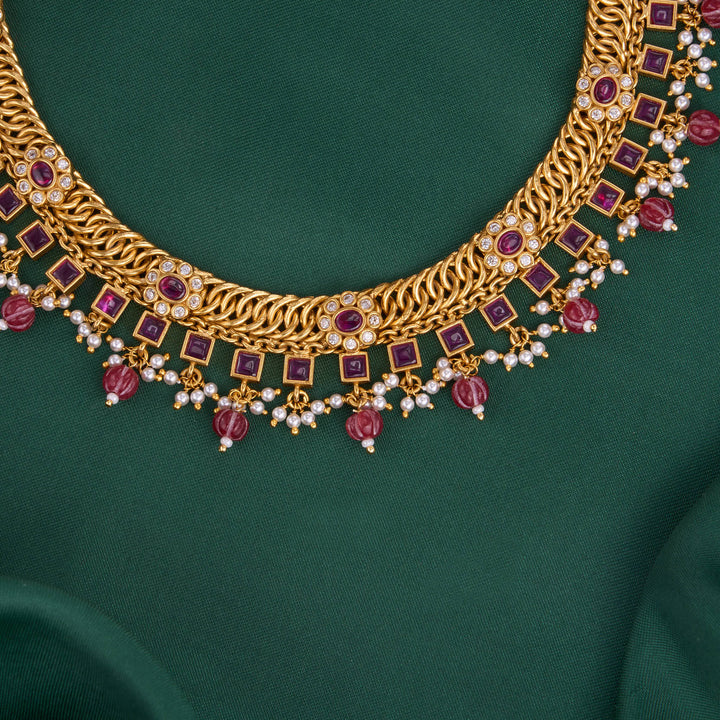 Stunning Stone Short  Necklace