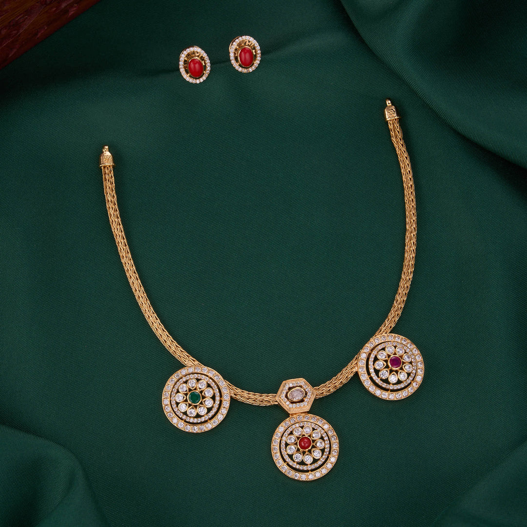 Sparkling Short Necklace Set