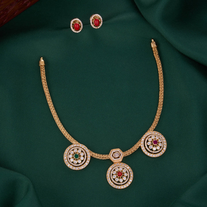Sparkling Short Necklace Set