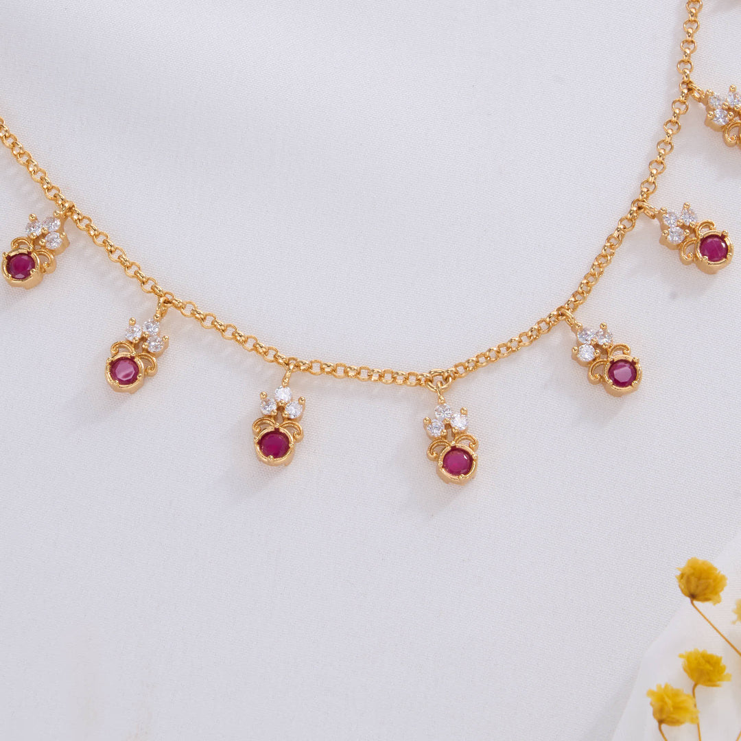 Mathisha Stone Short Necklace Set