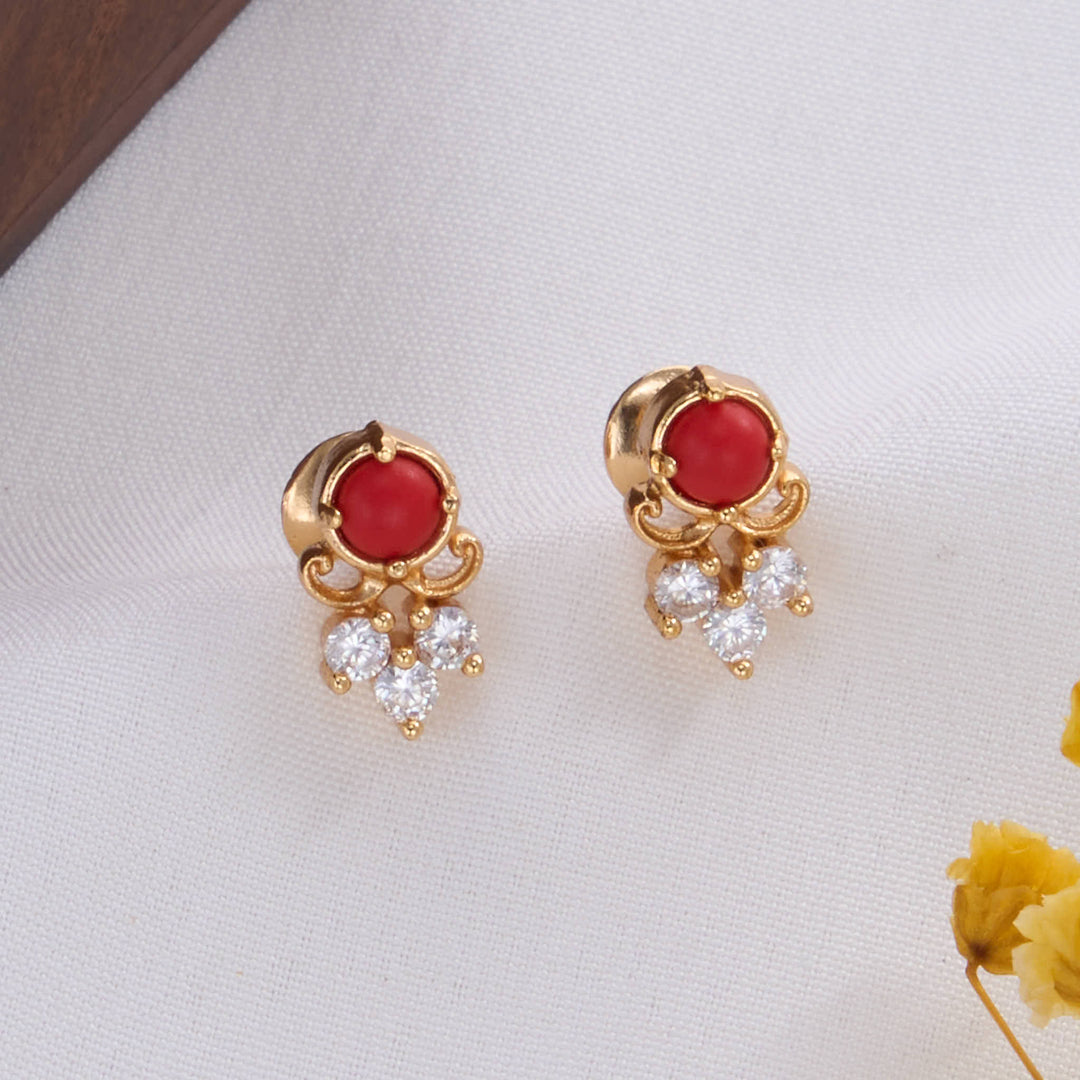 Samyuktha Stone Short Necklace Set