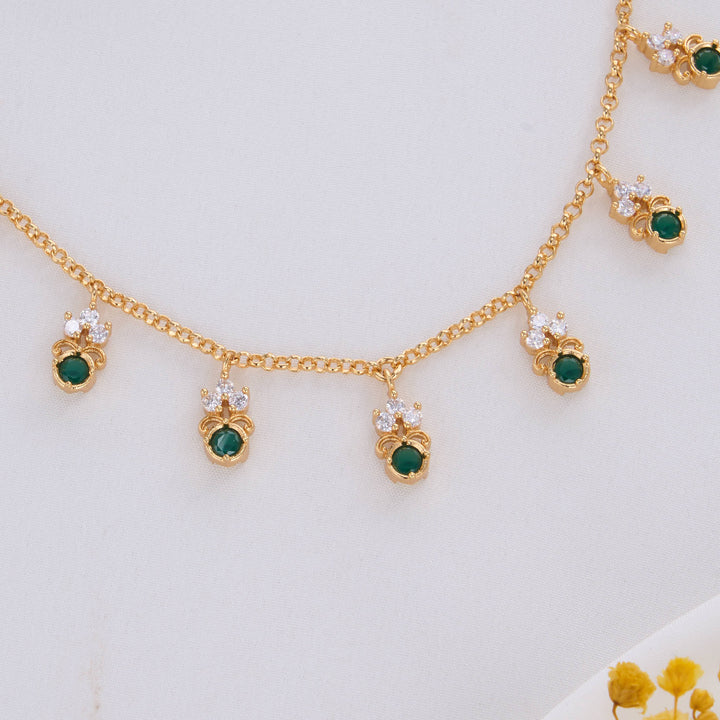 Trending Stone Short Necklace Set