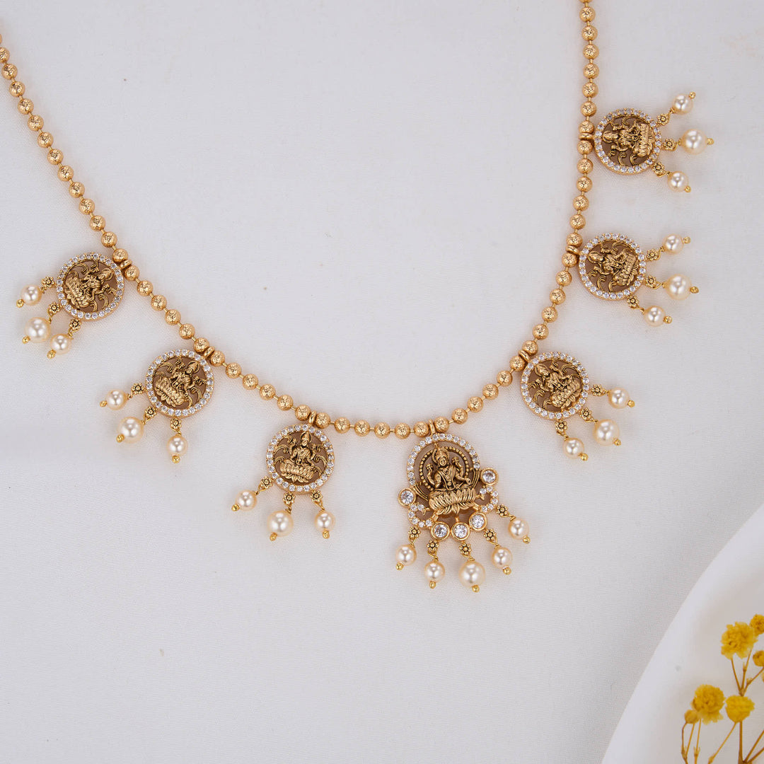 Dhekshaa Nagas Short Necklace Set