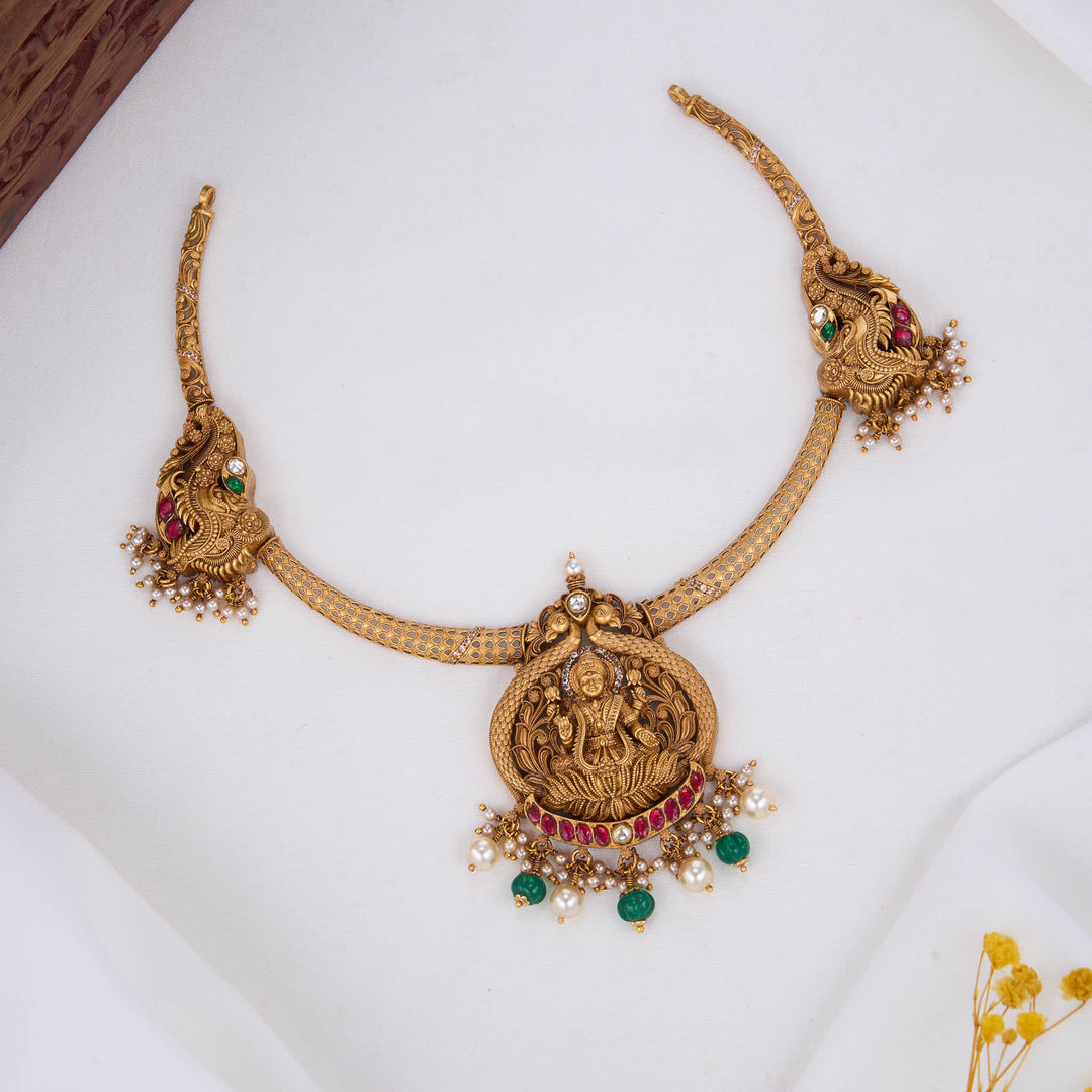 Divine Lakshmi 3D Spl Short Necklace
