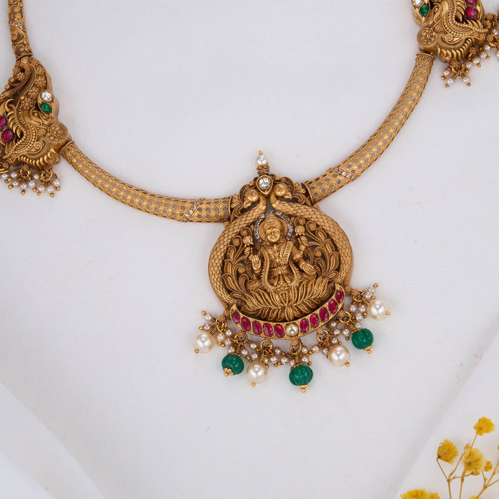 Divine Lakshmi 3D Spl Short Necklace