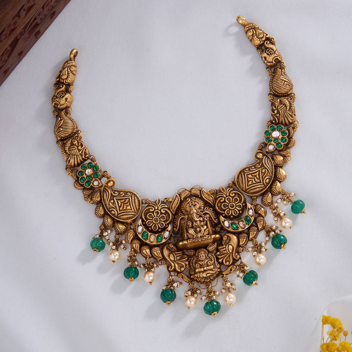 Harshitha Nagas Short Necklace